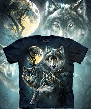  The Mountain - Moon Wolves Collage - 