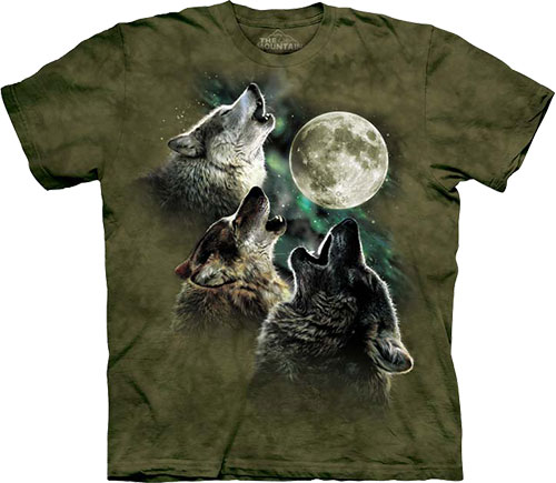  The Mountain - Three Wolf Moon in Olive - 