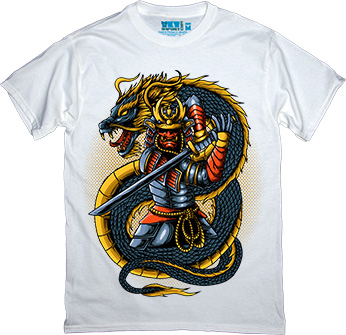 - Samurai with Dragon