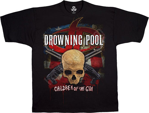  Liquid Blue - Drowning Pool - T-Shirt - Children Of The Gun