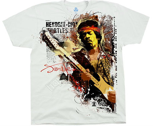  Liquid Blue - Jimi Hendrix - T-Shirt - Hendrix Uk 67
