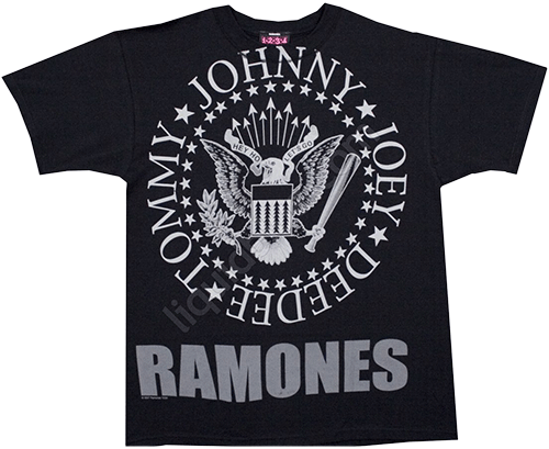  Liquid Blue - Hey Ho Lets Go - Ramones Black T-Shirt