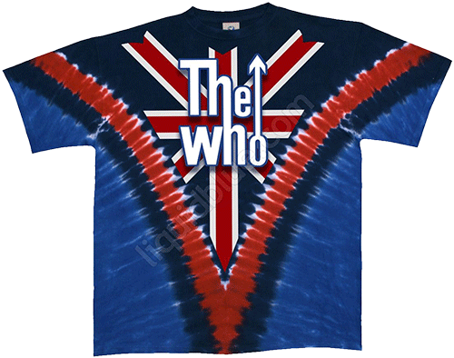  Liquid Blue - Long Live Rock - The Who Tie-Dye T-Shirt