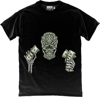  - Money Skull in Black